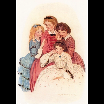 「若草物語 挿絵 #3 （メグとジョーとベスとエイミー）」 ジェシー・ウィルコックス・スミス