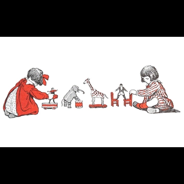 「クリスマスのまえのばん 扉絵」 ジェシー・ウィルコックス・スミス