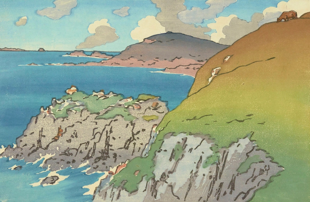 「ブルターニュ風景 ポワント・ド・ラ・アイユ（サン＝ブリアック）」 アンリ・リヴィエール （1890年） | 3