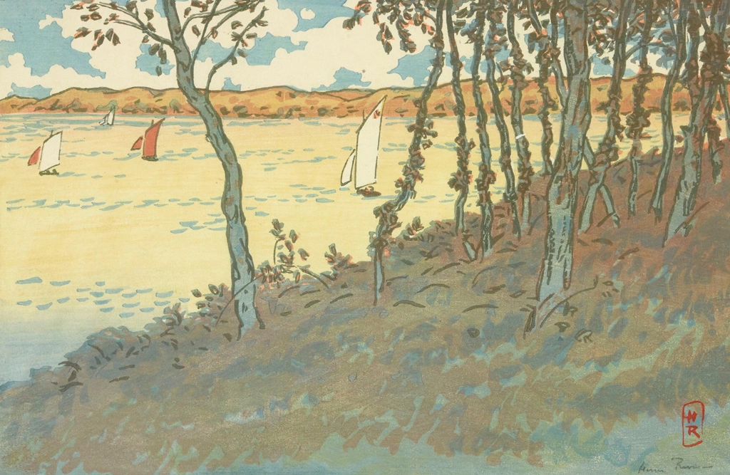 「ブルターニュ風景 ランシュー（サン＝ブリアック）」 アンリ・リヴィエール （1890年） | 1