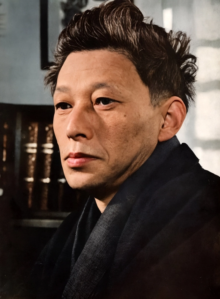 「小林秀雄」 田村茂 | AIカラー化