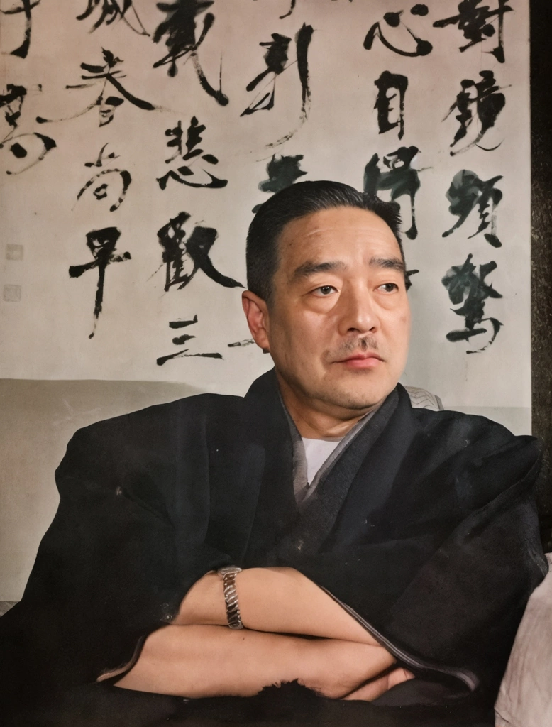 「緒方竹虎」 田村茂 | AIカラー化