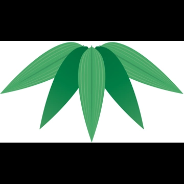 2種類の竹紋のイラストとベクター