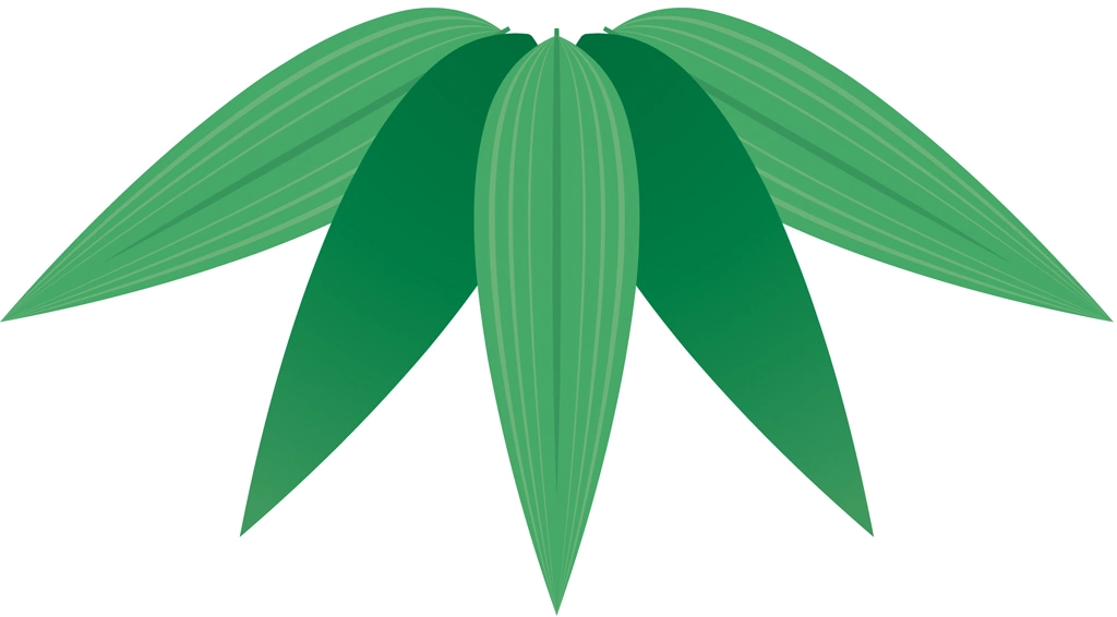 2種類の竹紋のイラストとベクター | 1