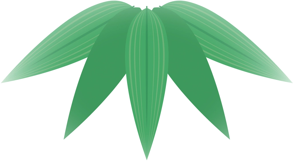 2種類の竹紋のイラストとベクター | 2