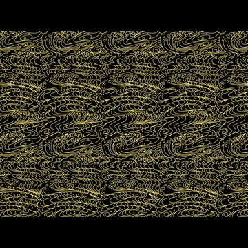 5種類の波柄の背景イラストとベクター