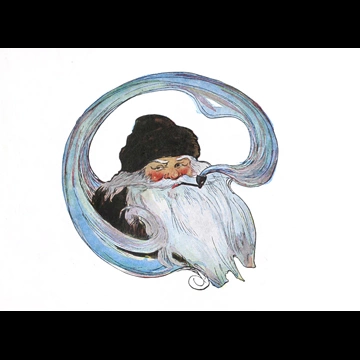 「クリスマスのまえのばん 挿絵 #7 （なんてきらきらした瞳！）」 ジェシー・ウィルコックス・スミス