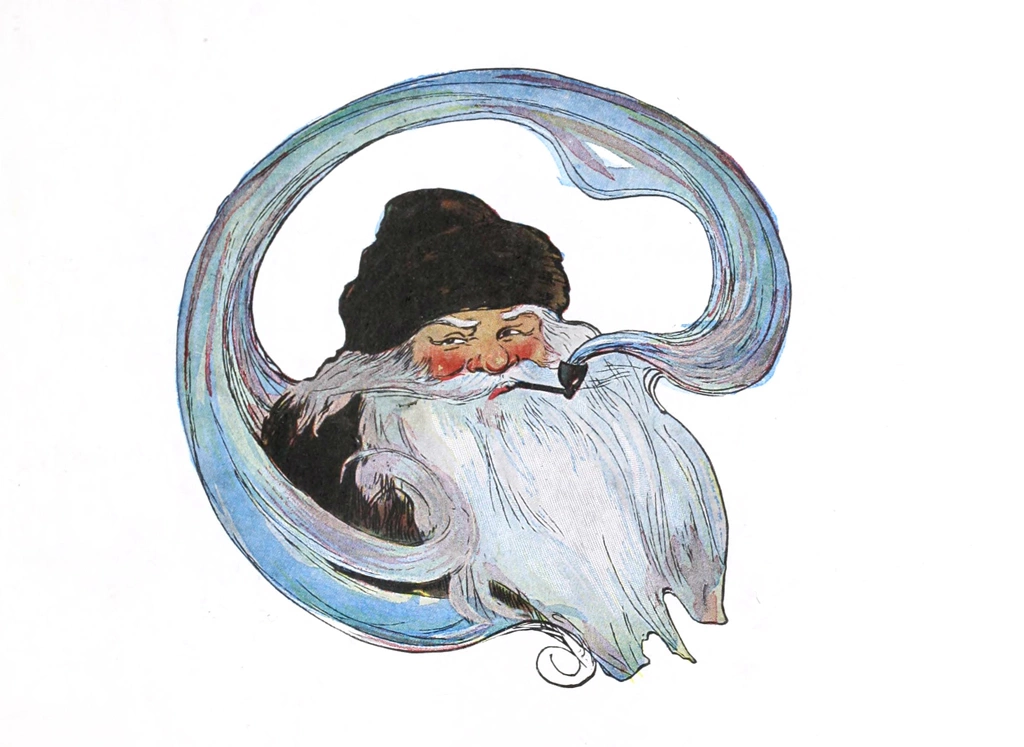 「クリスマスのまえのばん 挿絵 #7 （なんてきらきらした瞳！）」 ジェシー・ウィルコックス・スミス | 1