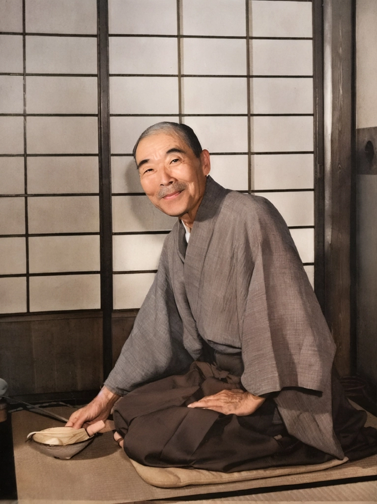 「藤原銀次郎」 田村茂 | AIカラー化