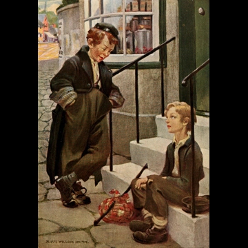 「オリバーと狡猾なドジャーの初めての出会い （オリバー・ツイスト）」 ジェシー・ウィルコックス・スミス