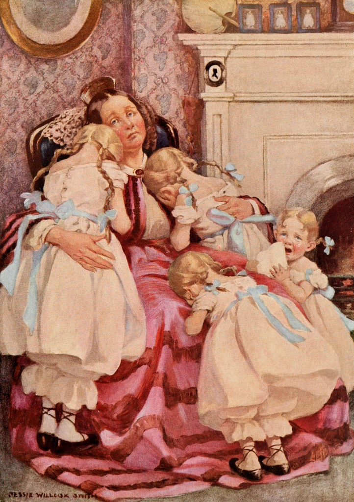 「ケンウィグ夫人と四人の小さなケンウィグたち （ニコラス・ニクルビー）」 ジェシー・ウィルコックス・スミス | ディケンズの子供たちより