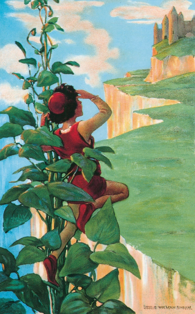 「ジャックと豆の木」 ジェシー・ウィルコックス・スミス （1916年） | Jessie Willcox Smith: American Illustratorより