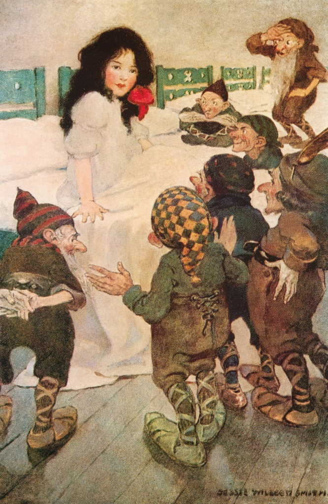 「白雪姫 （子どものための童話集）」 ジェシー・ウィルコックス・スミス （1911年） | Jessie Willcox Smith: American Illustratorより
