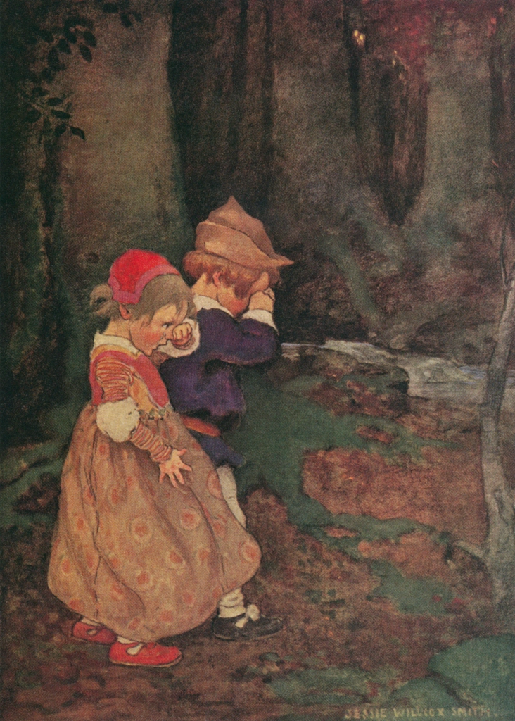 「森の中の子どもたち （子どものための童話集）」 ジェシー・ウィルコックス・スミス （1911年） | The Jessie Willcox Smith Poster Bookより