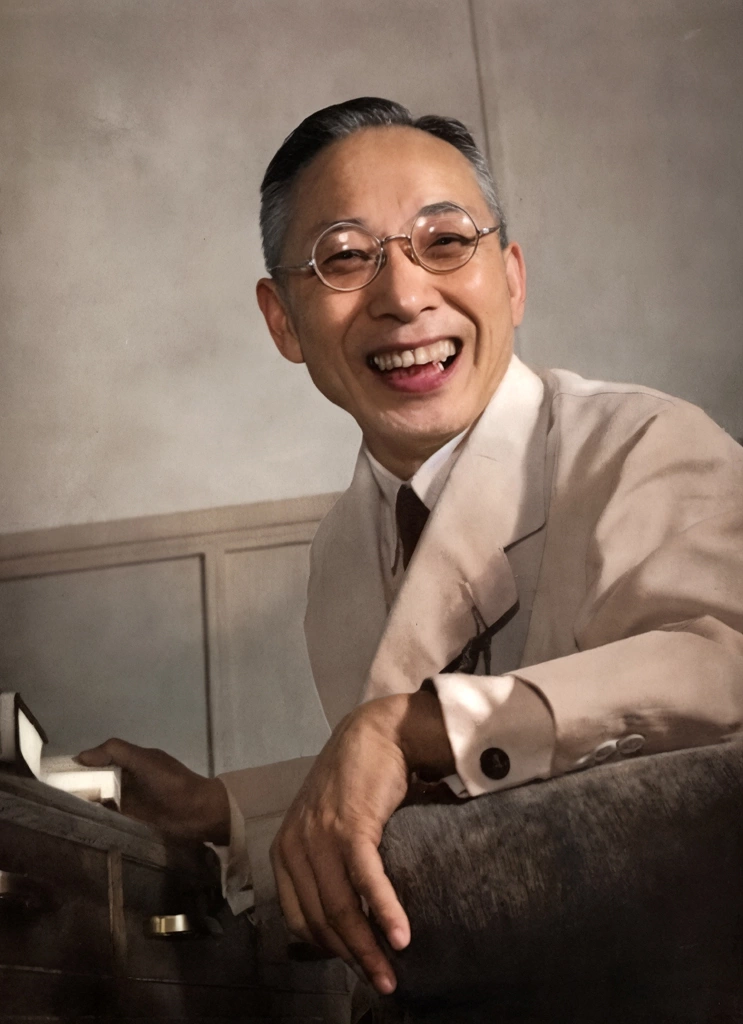 「大内兵衛」 田村茂 | AIカラー化