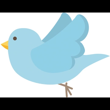 5種類の飛んでいる鳥のイラストとベクター