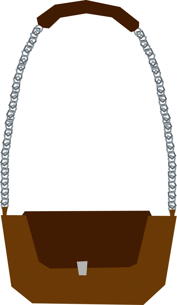 3種類のショルダーバッグのイラストとベクター | 茶色