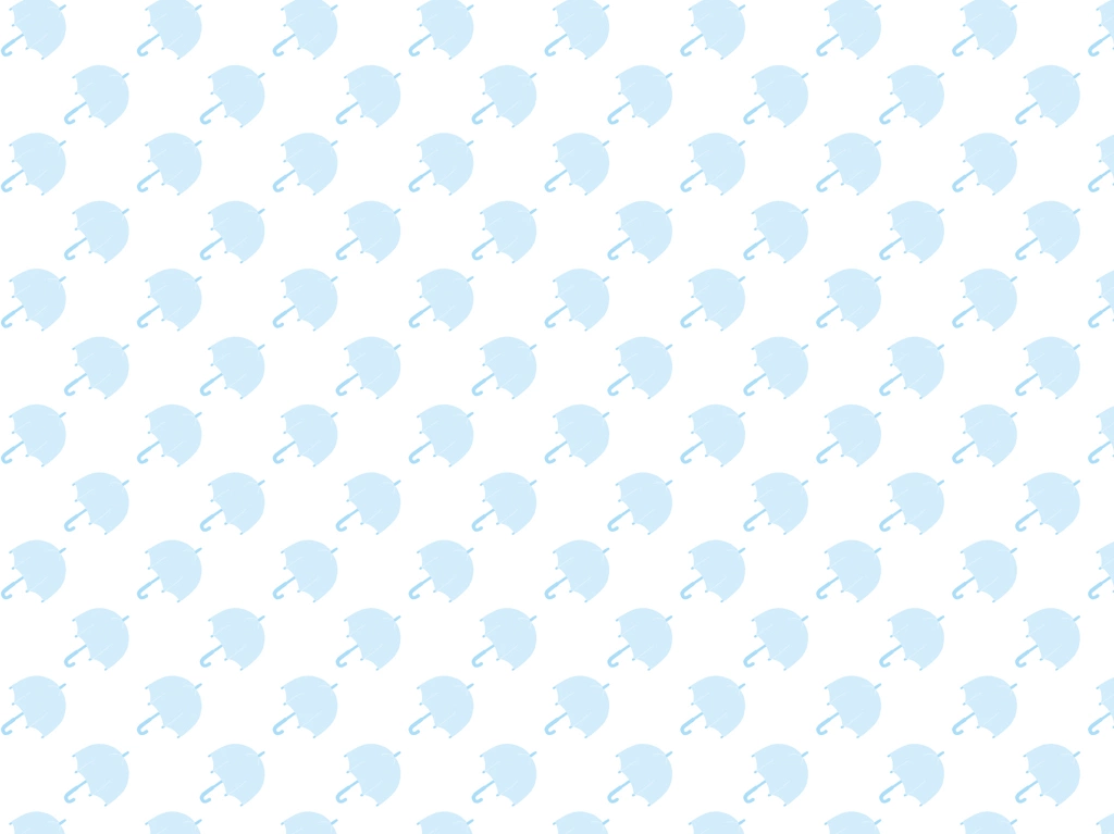 5種類の傘のパターン背景イラストとベクター | 水色