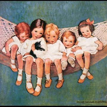 「1930年7月号のグッド・ハウスキーピングの表紙」 ジェシー・ウィルコックス・スミス （1930年）