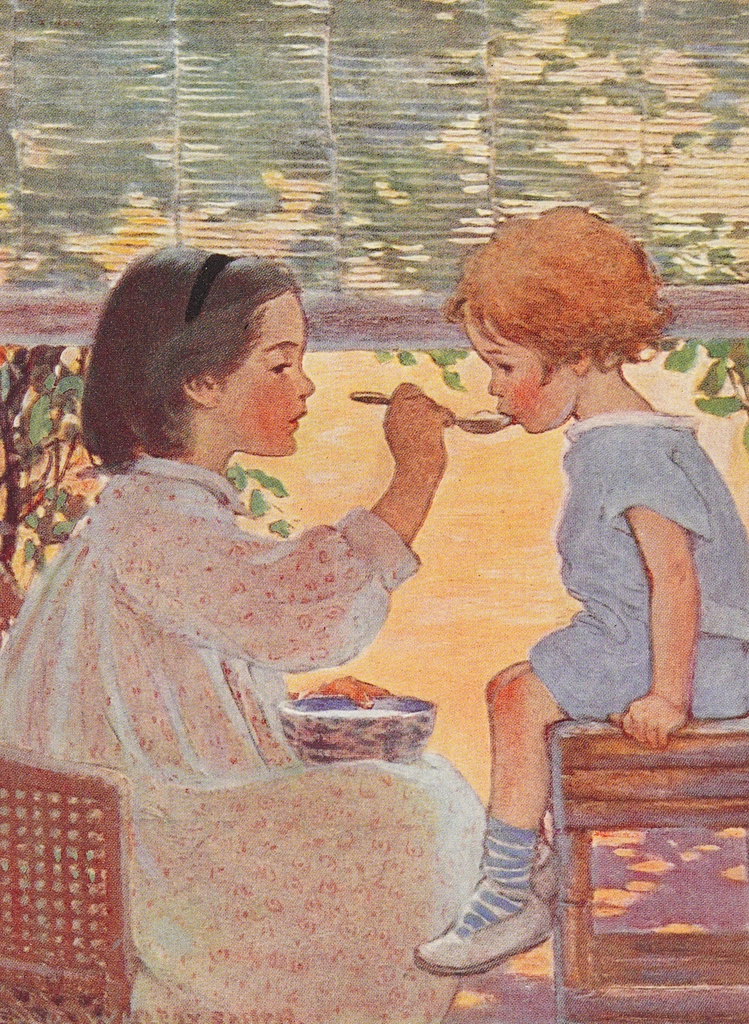 「お母さん役 （A Very Little Child’s Book of Stories）」 ジェシー・ウィルコックス・スミス （1923年） | Once Upon a Time: 20 Bedtime Stories and Poemsより