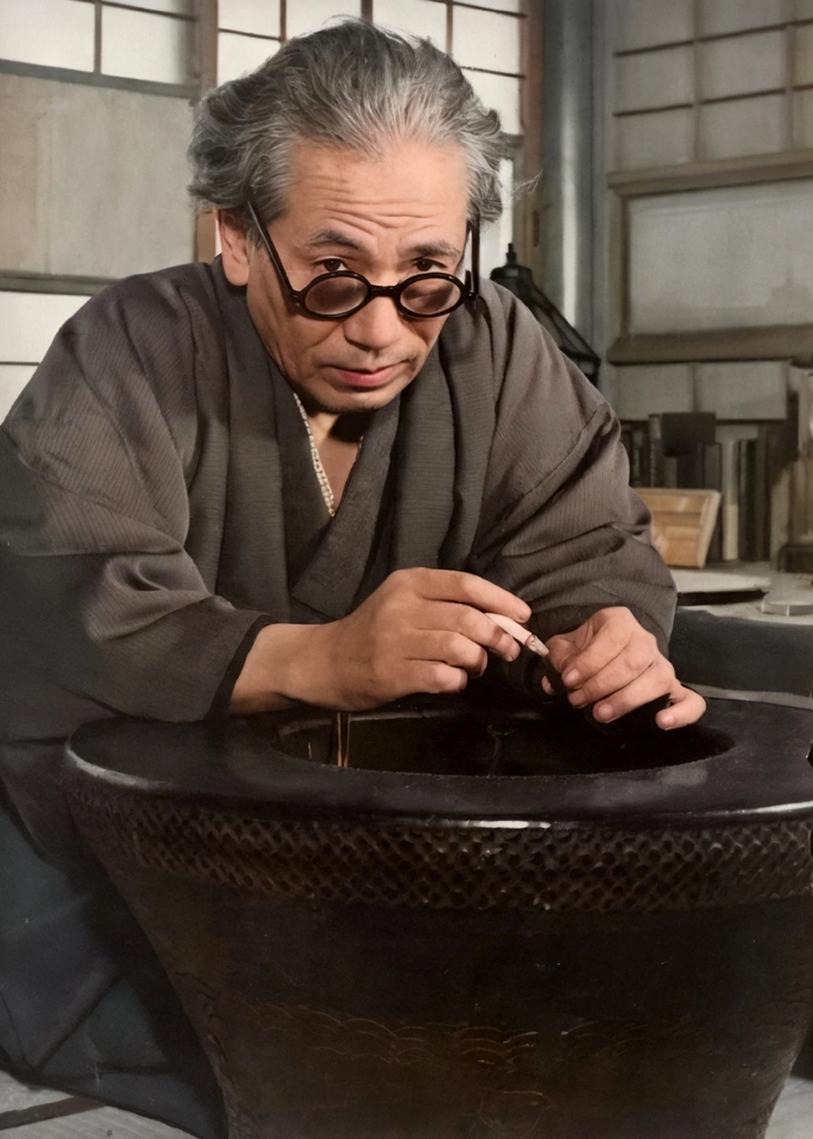 「徳川夢声」 田村茂 | AIカラー化