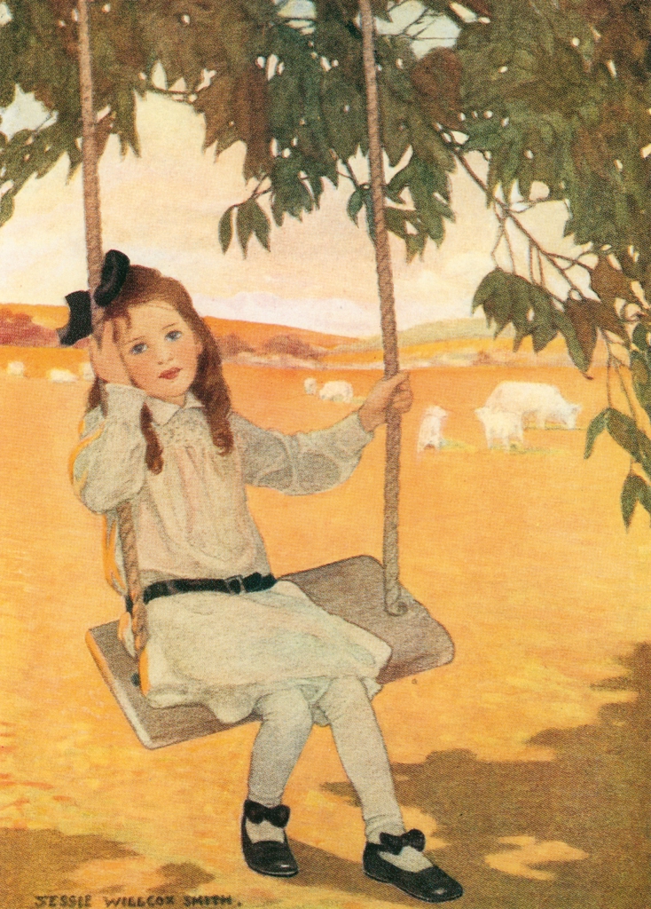 「7かける1 （A Child’s Book of Old Verses）」 ジェシー・ウィルコックス・スミス （1910年） | Jessie Willcox Smith: American Illustratorより