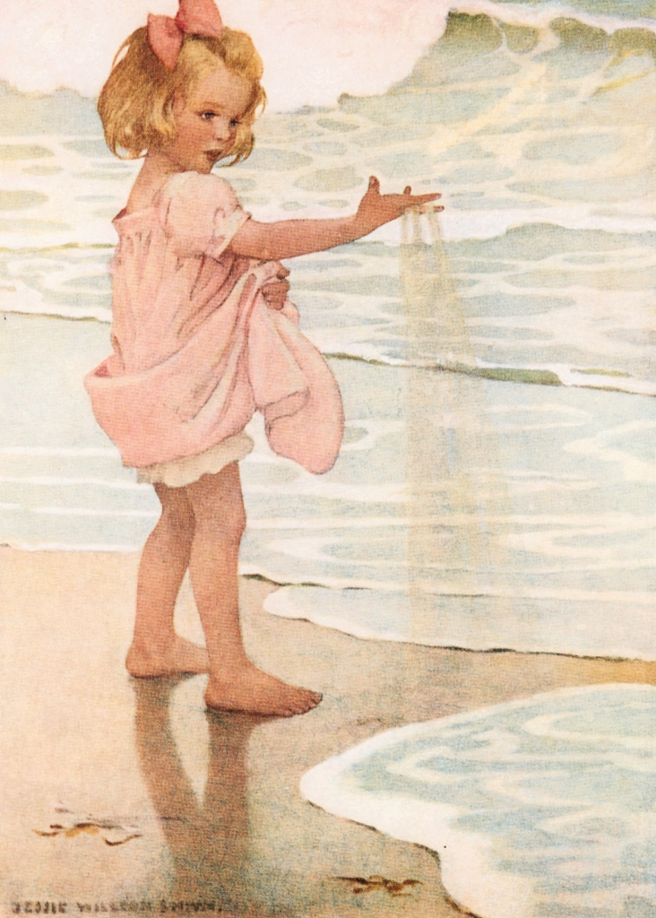「小さな水滴 （A Child’s Book of Old Verses）」 ジェシー・ウィルコックス・スミス （1910年） | Jessie Willcox Smith: American Illustratorより