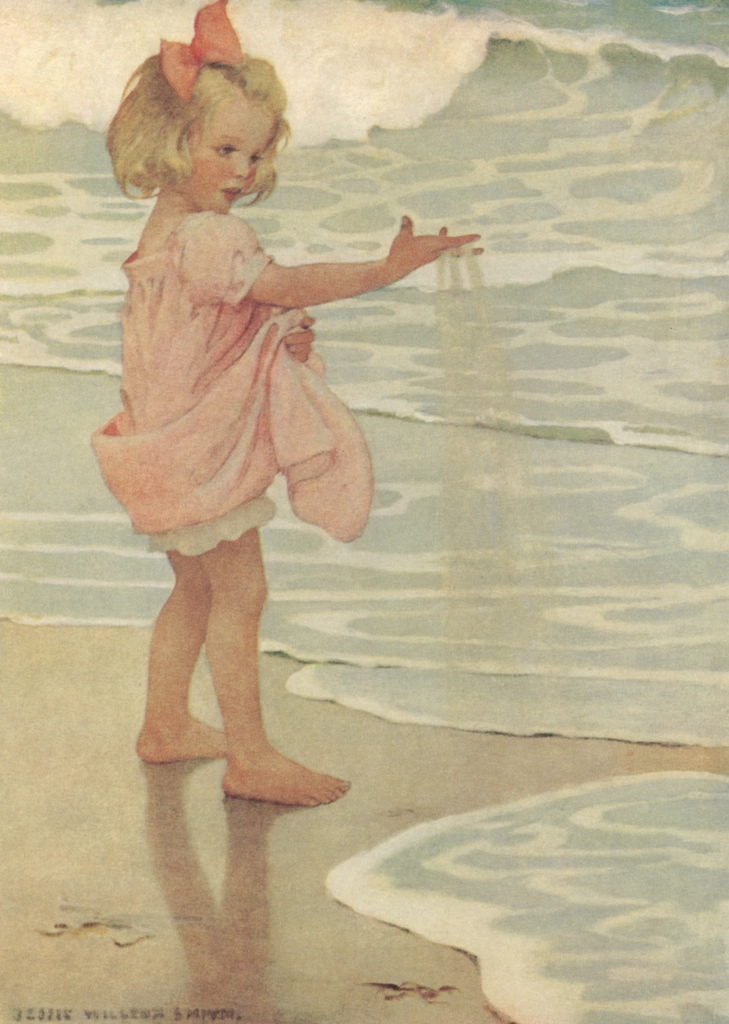 「小さな水滴 （A Child’s Book of Old Verses）」 ジェシー・ウィルコックス・スミス （1910年） | The Jessie Willcox Smith Poster Bookより