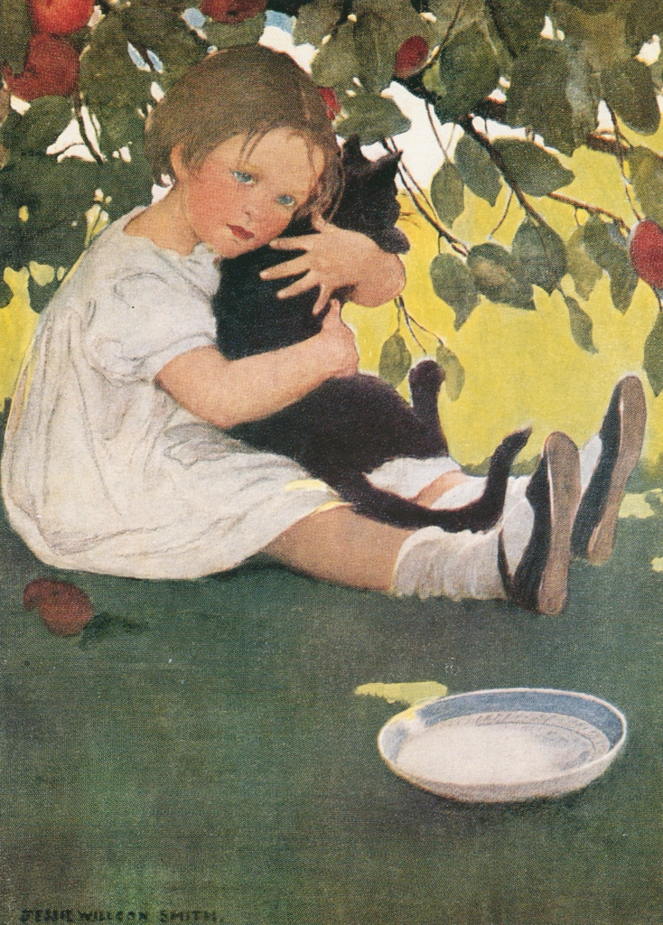「私は小さな猫ちゃんが大好き （A Child’s Book of Old Verses）」 ジェシー・ウィルコックス・スミス （1910年） | Jessie Willcox Smith: American Illustratorより
