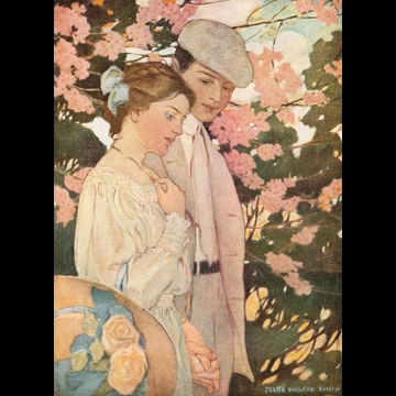 「この奇妙で波乱に満ちた歴史を締めくくる最後の場面 （The Seven Ages of Childhood）」 ジェシー・ウィルコックス・スミス （1909年）