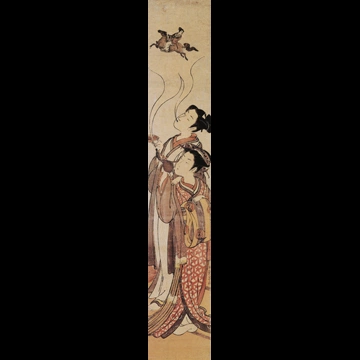 「見立鉄拐 張果老」 礒田湖龍斎 （1772-81年）