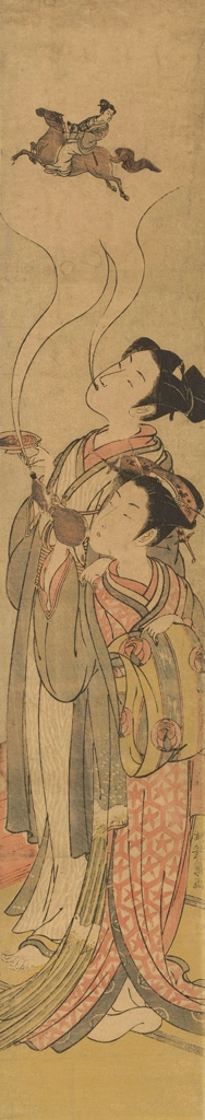 「見立鉄拐 張果老」 礒田湖龍斎 （1772-81年） | 2