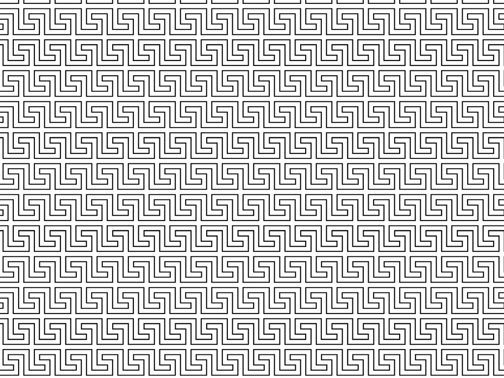 5種類の卍文の背景イラストとベクター | 白色と黒色