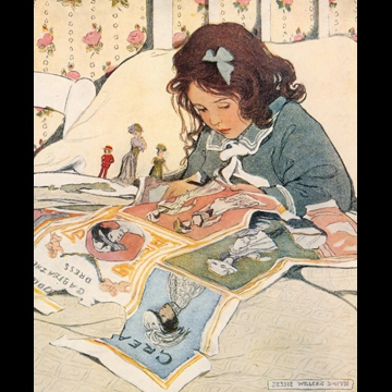 「絵入り新聞 （The Bed-Time Book）」 ジェシー・ウィルコックス・スミス （1907年）