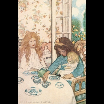 「今日の遊びは、これまでよりもさらに素敵で幸せなものでした （In the Closed Room）」 ジェシー・ウィルコックス・スミス （1904年）