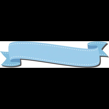 5種類のタイトルリボンのイラストとベクター