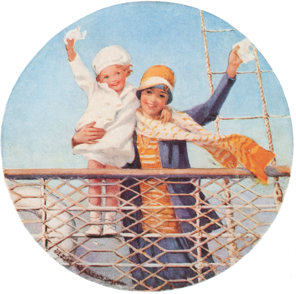 「グッド・ハウスキーピングの1928年8月号の表紙」 ジェシー・ウィルコックス・スミス （1928年） | Jessie Willcox Smith: American Illustratorより