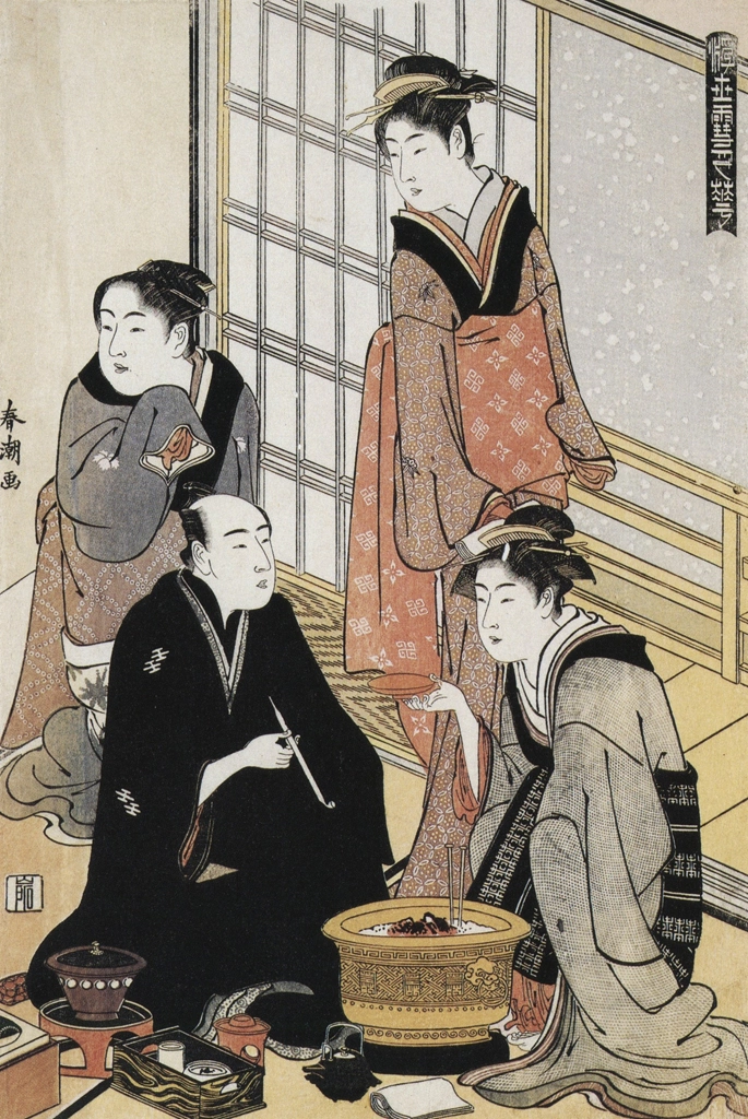 「浮世雪月華 雪」 勝川春潮 （1781-89年） | 秘蔵浮世絵大観 (別巻) チェスター・ビーティより