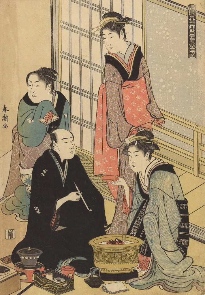 「浮世雪月華 雪」 勝川春潮 （1781-89年） | 2