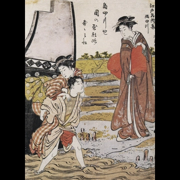 「江戸名所集 隅田川」 鳥居清長 （1782年頃）