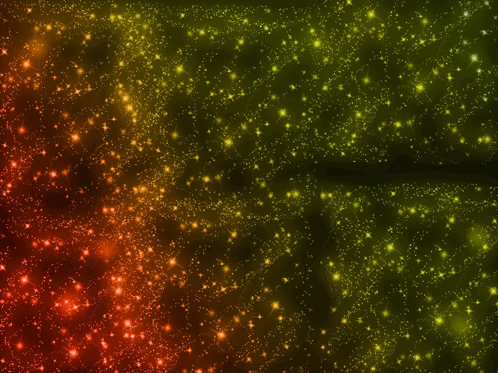 3種類の一面にきらめく光の背景イラスト | 赤色と黄色