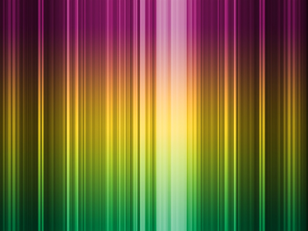 4種類のストライプ状の光の筋の背景イラスト | 虹色