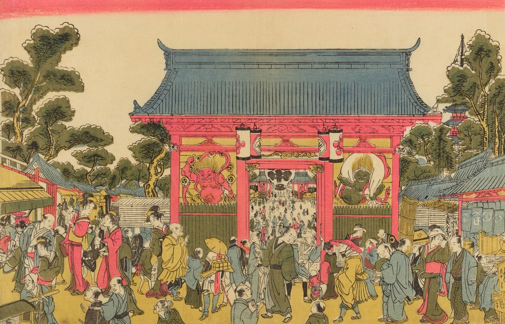 「浅草観世音雷門之図」 玉川舟調 （1795?年） | 2