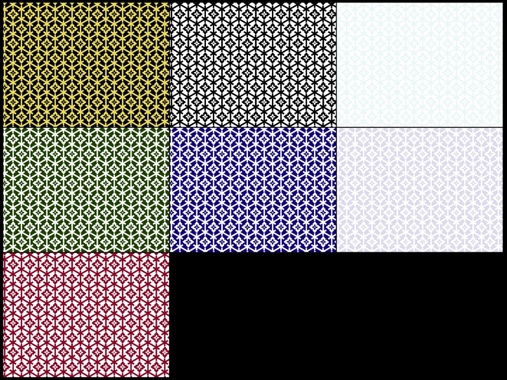 花菱亀甲柄のパターン背景のイラストとベクター