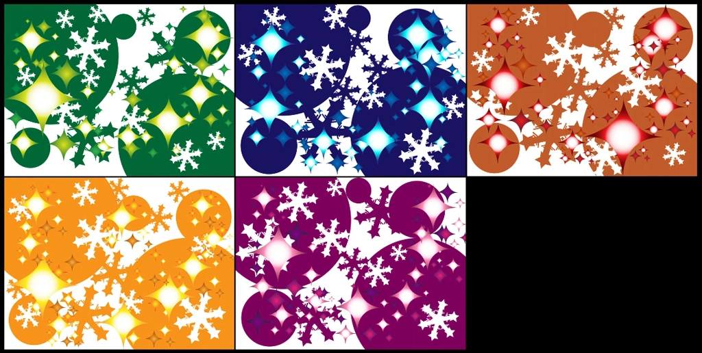 抽象的な雪の結晶の背景イラスト