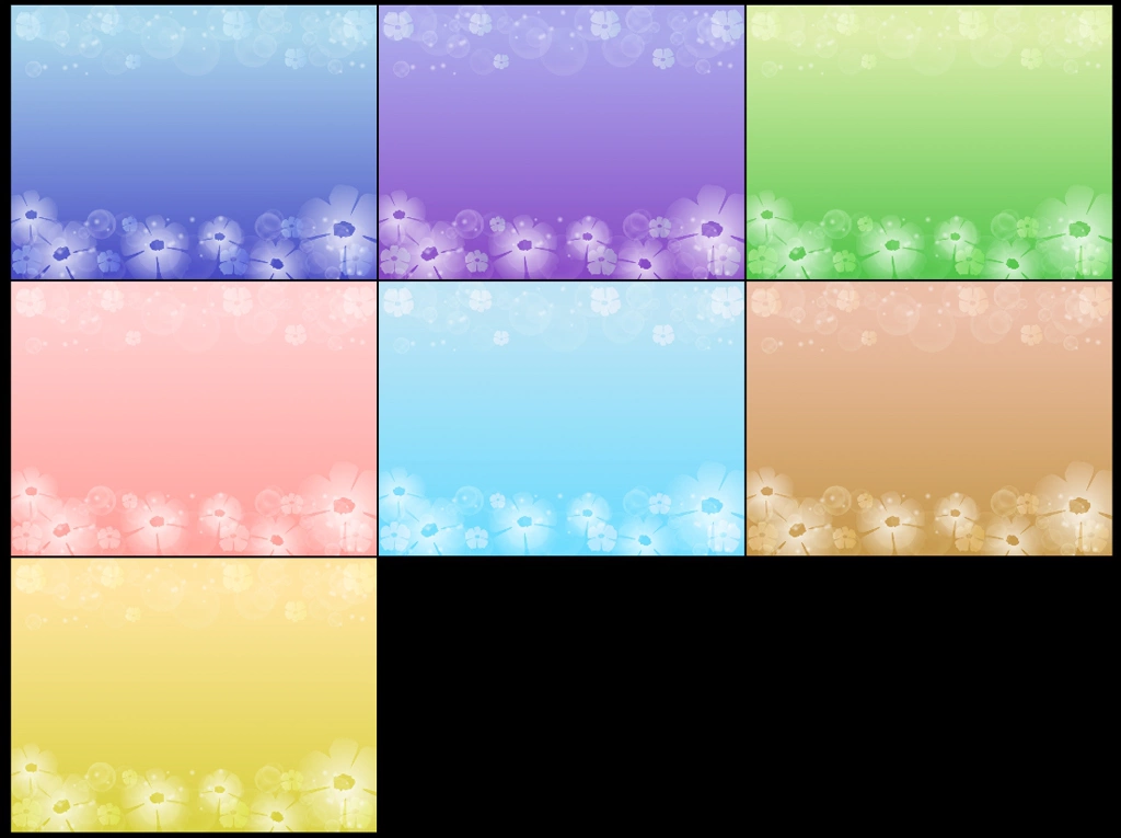 白い花と光の玉ボケの背景イラストとベクター
