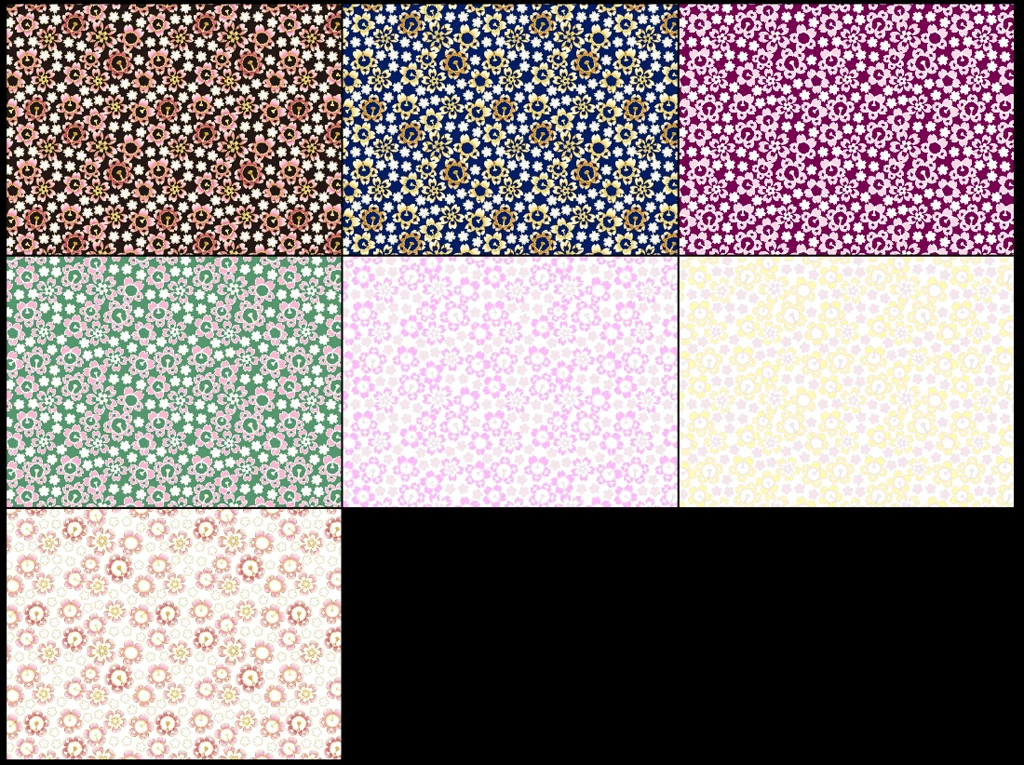 桜柄模様の背景イラストとベクター