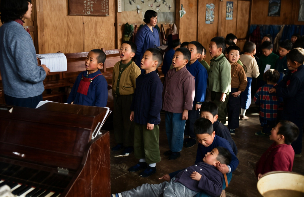「幼稚園」 鈴木義夫&nbsp;-&nbsp;AI加工 カラー化