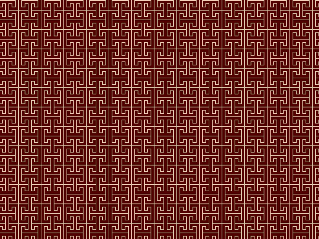 工字繋ぎ文様の背景イラストとベクター&nbsp;-&nbsp;ベージュ色と茶色