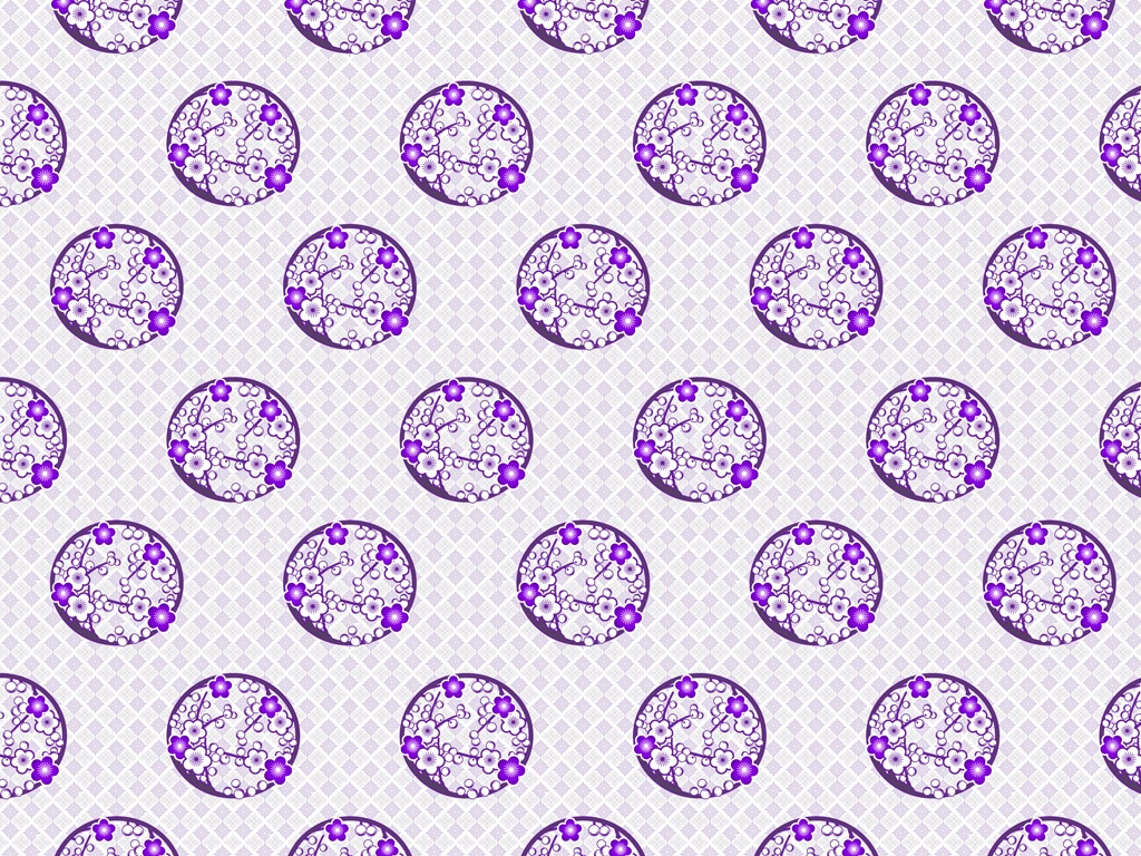 梅の花柄模様の背景イラストとベクター&nbsp;-&nbsp;紫色